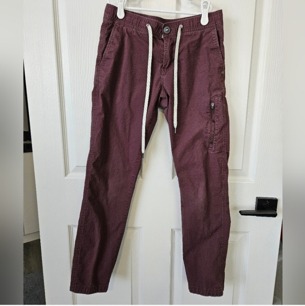 Vuori Red Track Pants Relaxed Fit Joggers